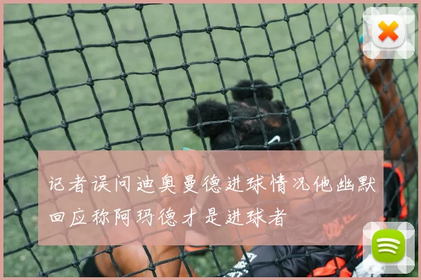 记者误问迪奥曼德进球情况他幽默回应称阿玛德才是进球者